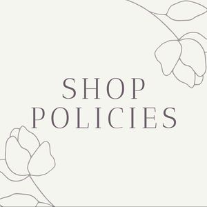 Shop policies and a short intro! :)